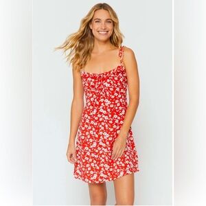 Spiritual Gangster Women's All Day Challis Cami‎ Dress Babydoll Bella Rosa in XS